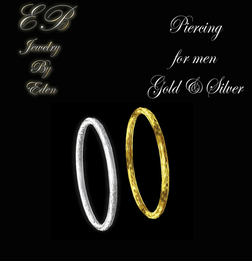 PIERCING FOR MEN GOLD AND SILVER