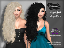 Tameless Hair Shakira (MESH) - Mega Pack with Omega Appliers for hairbases