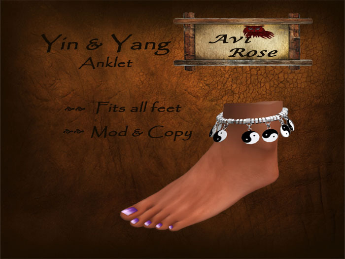 Anklet Yin & Yang - L