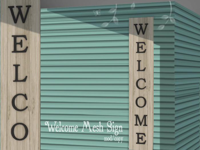 [Townies] Welcome (Rustic) Sign