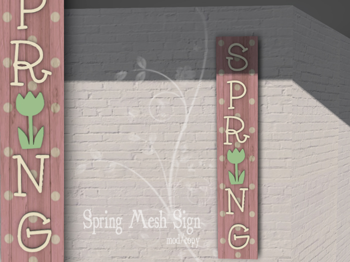 [Townies] Spring Flower sign