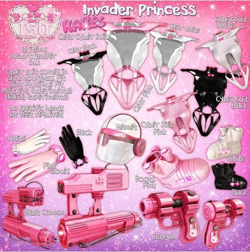 .tsg. Invader Princess - CyberSuit Clear Black RARE