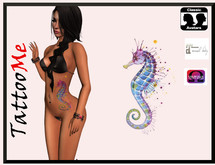 150 TattooMe seahorse