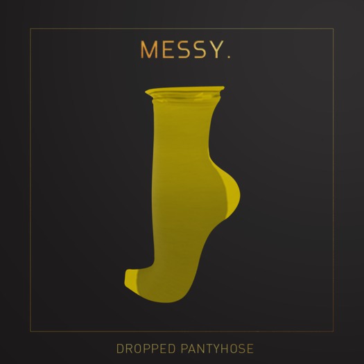 Messy. Dropped Pantyhose Yellow