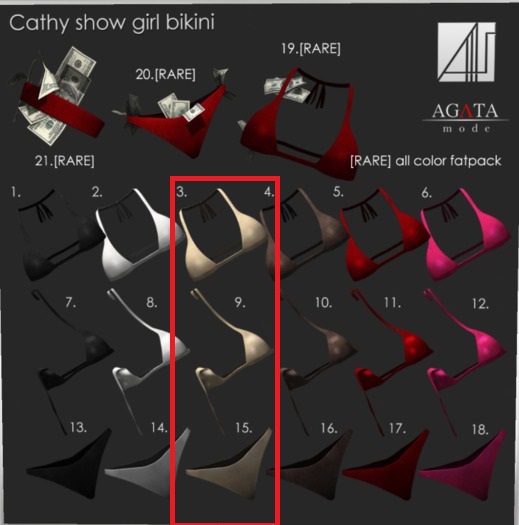 *AGATA* Cathy 3 - 9 - 15 SET SAND MAITREYA