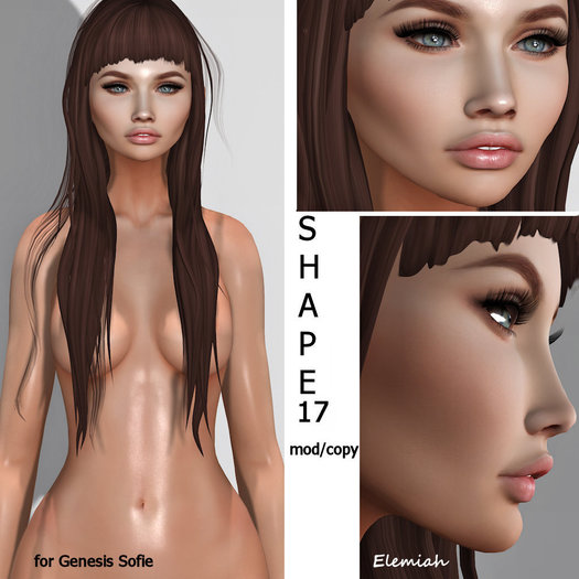 Elemiah - SHAPE 17 - for Genesis Sofie head & Maitreya body