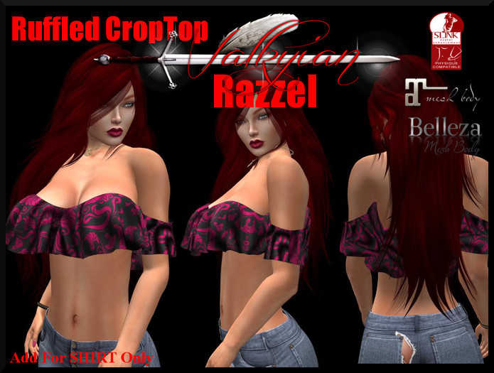 ~Valkyrian~Charming Razzel RUFFLE TOP (BOXED)