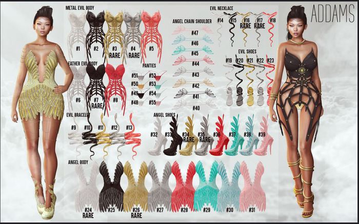 Addams // Sury Evil Body // Maitreya - N*4 - RARE