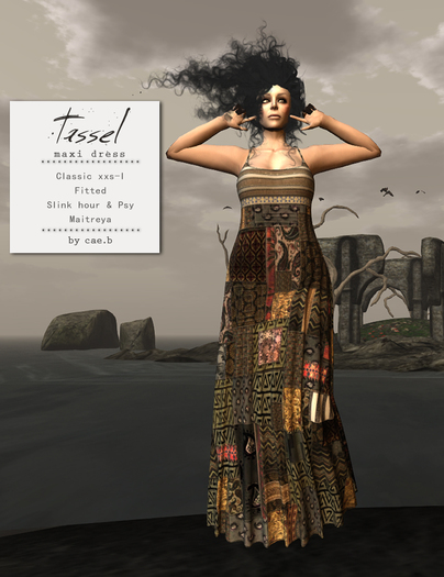 cae.b - Tassel Maxidress - Bagged