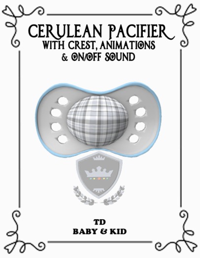 CERULEAN  PACIFIER BOXED