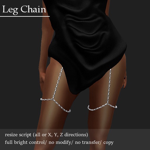 Leg Chain Single Platinum     -RYCA-