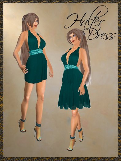 *Goddess* Halter in Teal