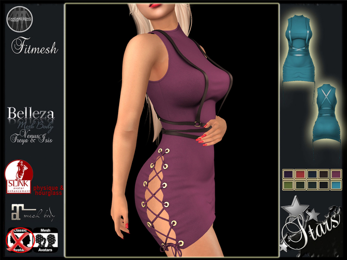 Stars - Fitted dress Maitreya, Hourglass, Physique - Rox
