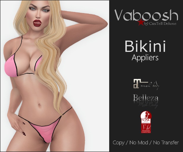 Vaboosh - Bikini Appliers - Pink - Belleza/Maitreya/SLink