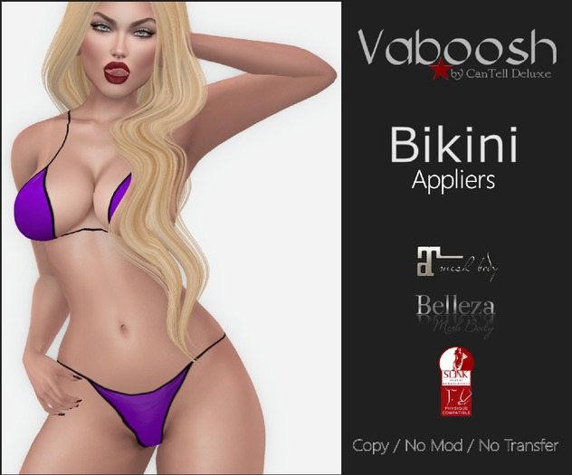 Vaboosh - Bikini Appliers - Purple - Belleza/Maitreya/SLink