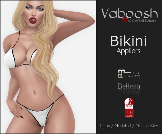 Vaboosh - Bikini Appliers - White - Belleza/Maitreya/SLink