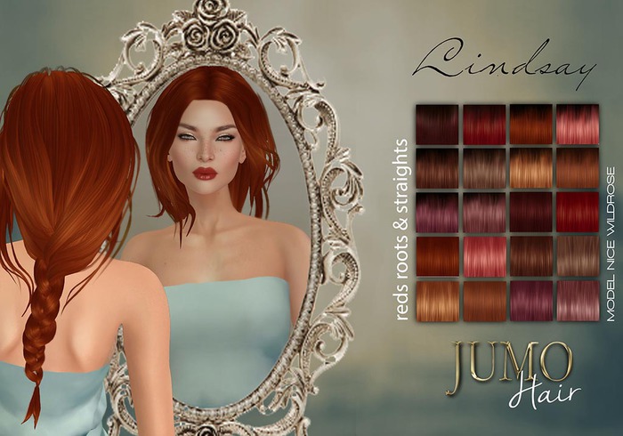 .:JUMO:. Lindsay Hair  Reds *ADD ME*