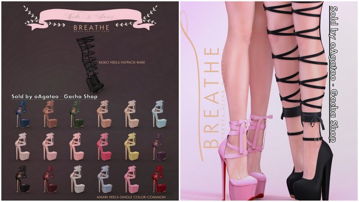 [BREATHE]-Keiko Heels-FATPACK-M.Lara-RARE