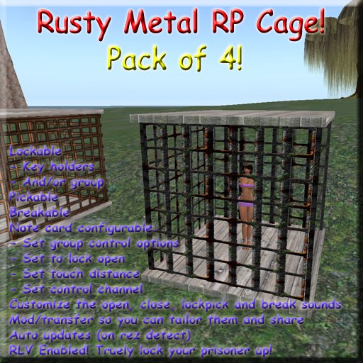 RP Cage (Rusty Bars) PACK OF 4!