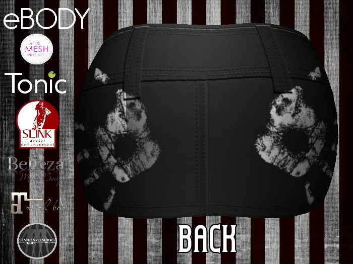 Flawed - Hand Print Mini Skirt - Female