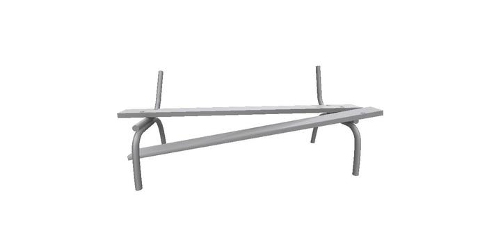 park bench ruined  mesh full perm (Boxed)