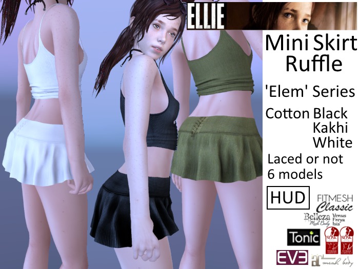 ELLIE Mini Ruffle Skirt "Elem" series