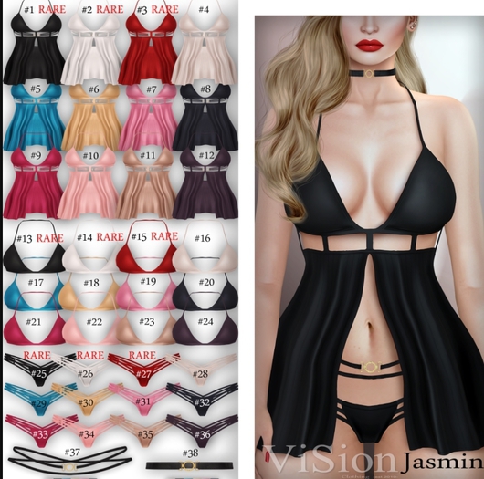 #15 {ViSion} / Jasmine Bra - Red - Maitreya RARE