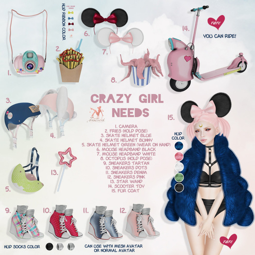 *Tentacio* Crazy girl needs. Fur coat RARE
