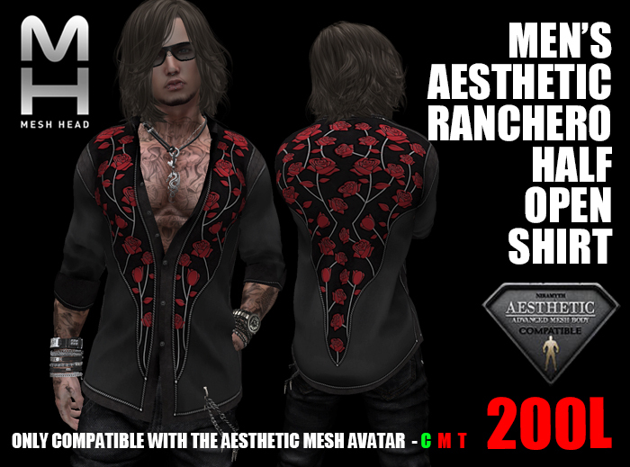 Mesh Head - Aesthetic Ranchero Shirt