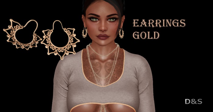 D&S design  Earrings  gold