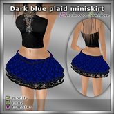MF Bottom014g (Dark blue plaid miniskirt)