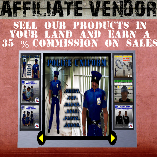 Affiliate vendor Police items - Earn 35 %