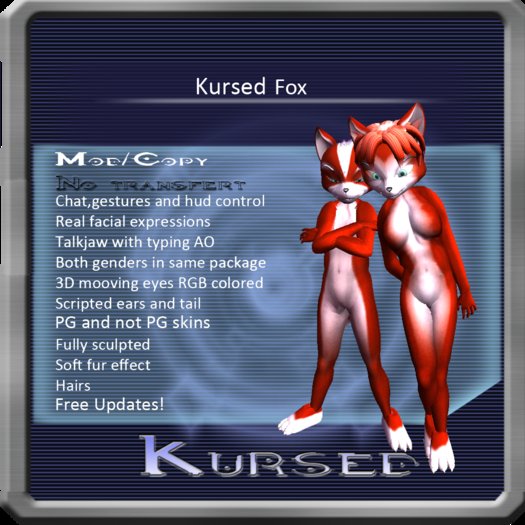Kursed fox natural red avatar box
