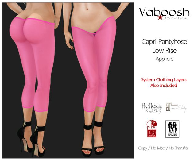 Vaboosh - Tights Lowrise - Pink - Maitreya / Slink / Belleza Appliers