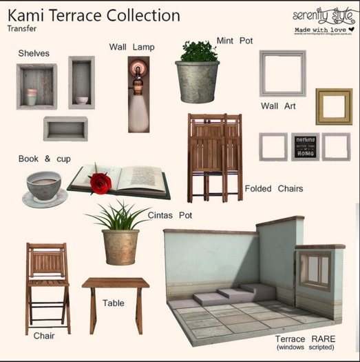 Serenity Style- Kami Terrace Book and cup