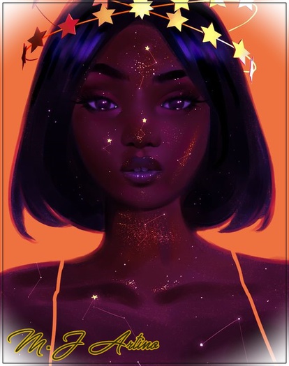 Black Star Magic Painting