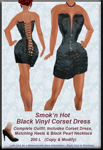 white christmas dresses Black Level Corset Vinyl Dress – Angel Clothing main image 0