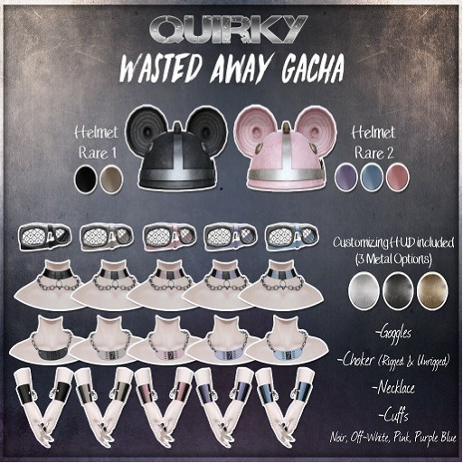 .Quirky. - Wasted Away - Helmet - RARE 1