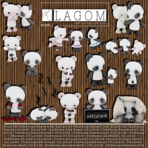 [05] LAGOM- ChibiPandas [Ballerina pink]
