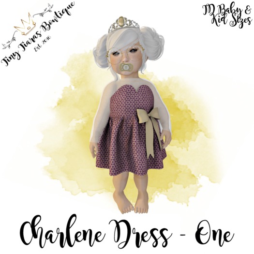 Tiny Tiaras Bowtique - Charlene Dress / One