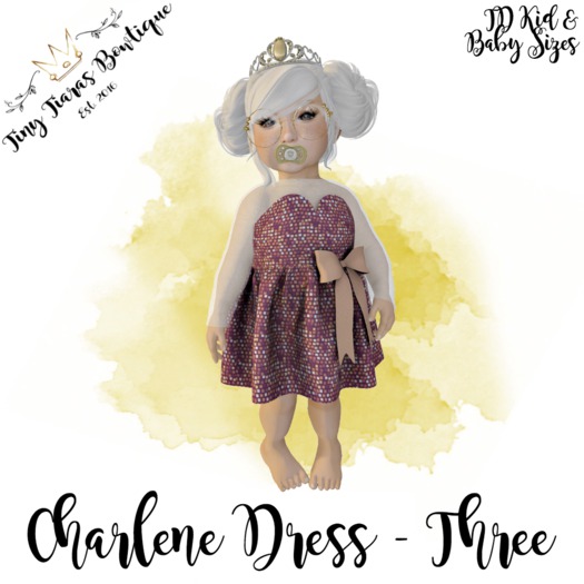 Tiny Tiaras Bowtique - Charlene Dress  / Three