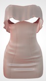 Kaithleen's Latex Mini Dress - Peach
