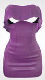 Kaithleen's Latex Mini Dress - Purple