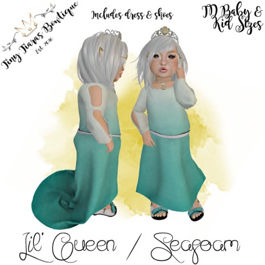 {TTB} Lil' Queen / Seafoam {BOXED}