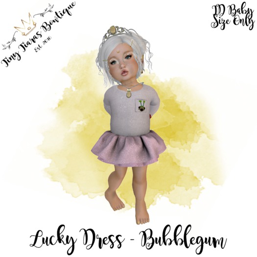Tiny Tiaras Bowtique - Lucky Dress / Bubblegum