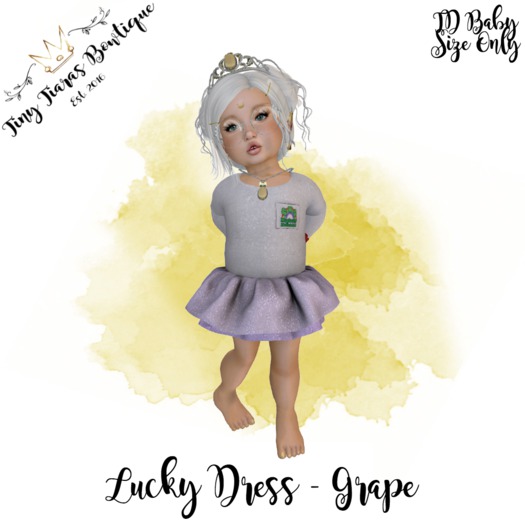 Tiny Tiaras Bowtique - Lucky Dress / Grape