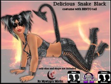 Delicious snake black costume bento tail omega appliers hair