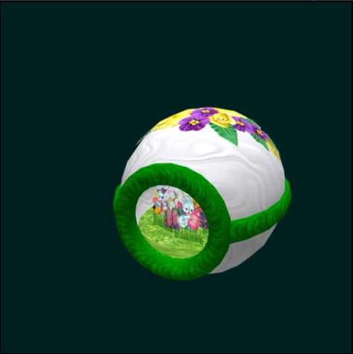 Green Diorama Egg
