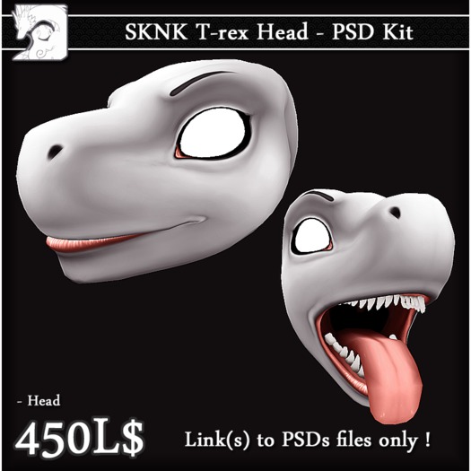 [JD] SKNK T-rex Head - PSD Kit BOX