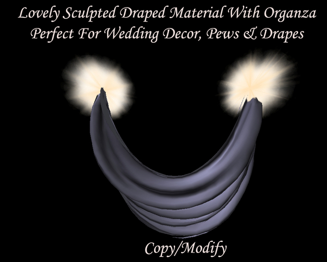 Silver Organza Drape *CHB*